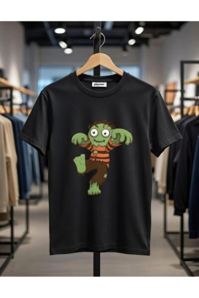 playwear PLAY WEAR Tricou unisex cu imprimeu VERDE BÖRTLEK EYE MONSTER, cu de...