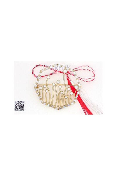 Bijuteria SORELLY Broșă placată cu aur de 14k, Grădina Secretă