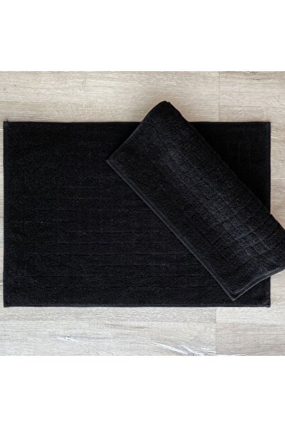 Cotton Box Σετ 2 πετσέτες ποδιών 100% βαμβάκι, 50x70cm, Kare Black
