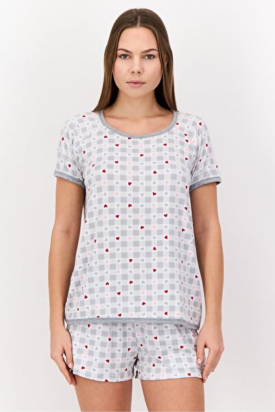 Pillow Talk Women 2 Pieces Top And Bottom Sleepwear Set, Multicolor