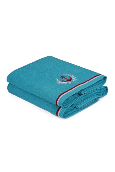 Hobby Set of 2 towels 70x140cm 100% cotton, Home, Maritime Turquoise