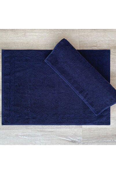 Cotton Box Σετ 2 πετσέτες ποδιών από 100% βαμβάκι, 50x70cm, Capa Navy Blue