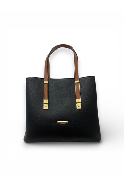 Sanmorris 1324 حقيبة يد وكتف نسائية بحزام طويل و4 أقسام وإكسسوارات ذهبية بسيط...