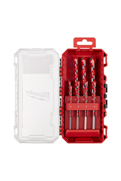 Milwaukee Set of 8 premium concrete drill bits, 4x90 mm, 5/5/6/6x100 mm, 8/10...