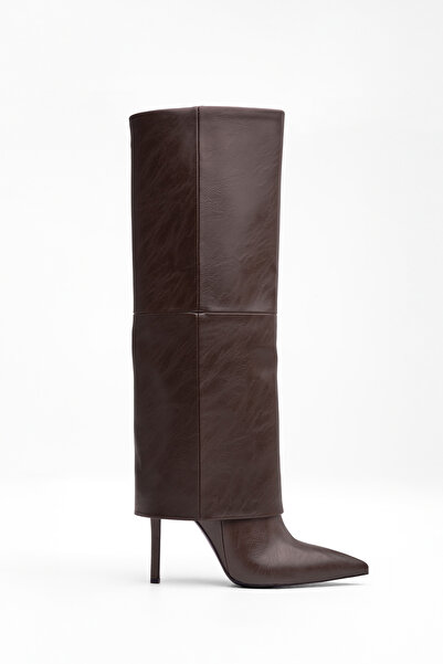 MARY Comfortable Stylish Heeled Long Boots Pointed Toe Thin Heel Women's Boot...