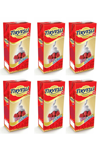Tikveşli Krema 1 LT x 6 Adet