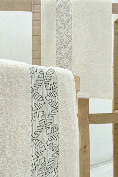 First Choice Set of 2 bath towels 100% cotton, 70x140cm, Ethan Olive