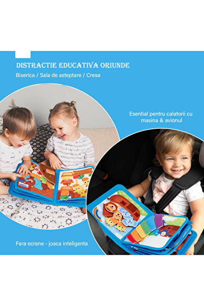 hopinoo Jucarie Interactiva, Educationala si Senzoriala Montessori Hopinoo™ - Tema Arca lui Noe