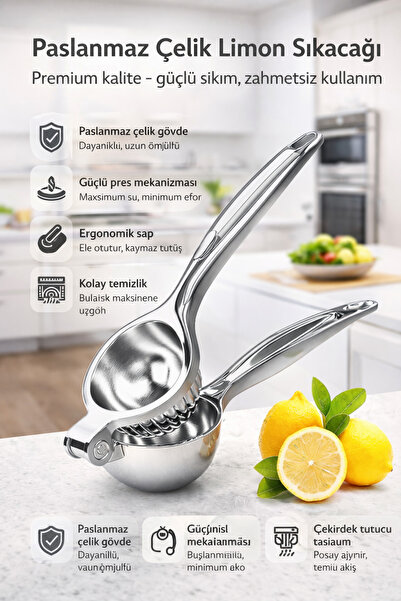 Single Stainless Steel Lemon Squeezer