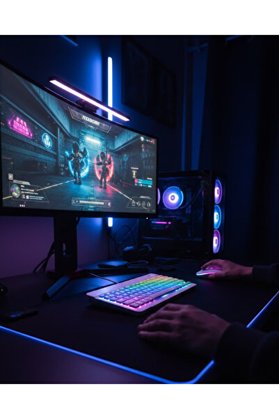 doremodam Bluetooth Klavye Mouse Seti Aydınlatmalı Türkçe Q Ergonomik Tasarım...