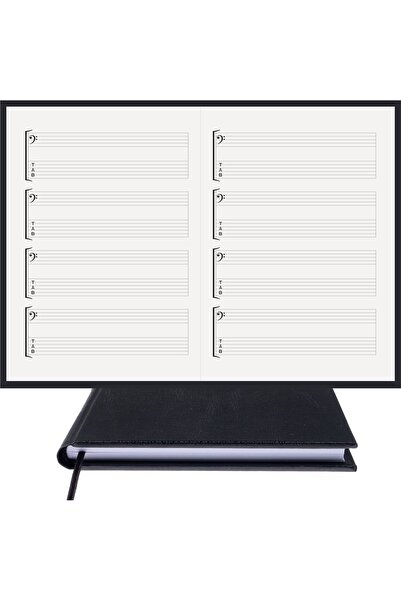 BİDEFTER Guitar Notepad – with Fa and Tab Keys - 100% Handmade, 2026 Collecti...
