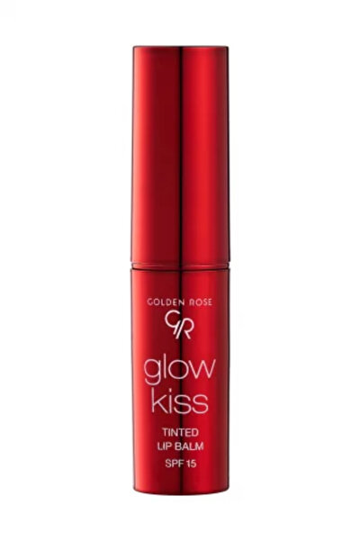 Golden Rose Balsam de buze colorat Cosmetics Glow Kiss cu SPF 15, formulă vegană, suc de cireșe