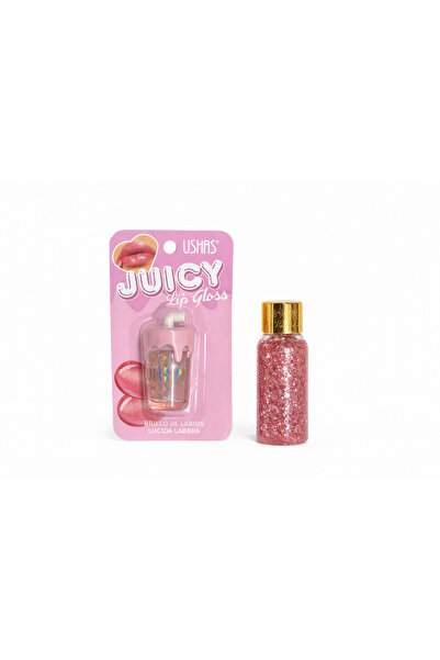 Ushas Juicy Lip Gloss – Luciu de Buze cu Sclipici, Finish Strălucitor