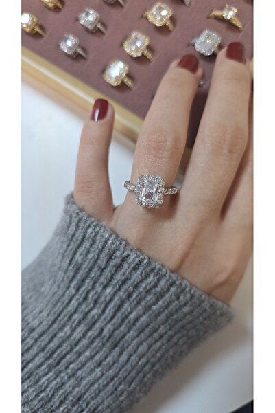 ARTEMİSİA خاتم نسائي بتصميم فاخر ومضيء بلونين قابل للتعديل بدون رقم