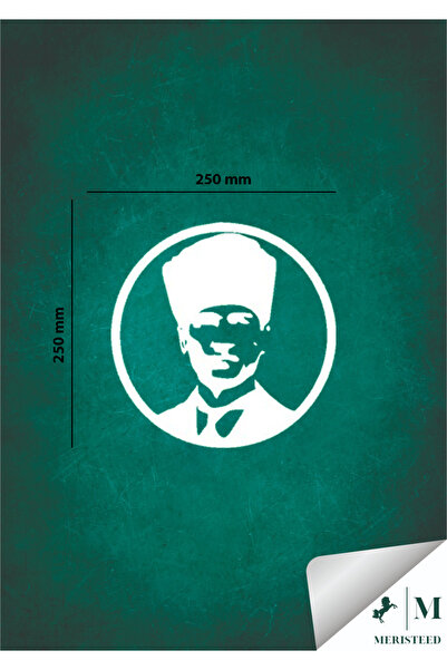 meristeed ملصق أتاتورك للسيارة، والدراجات النارية، والزجاج، والكمبيوتر المحمو...