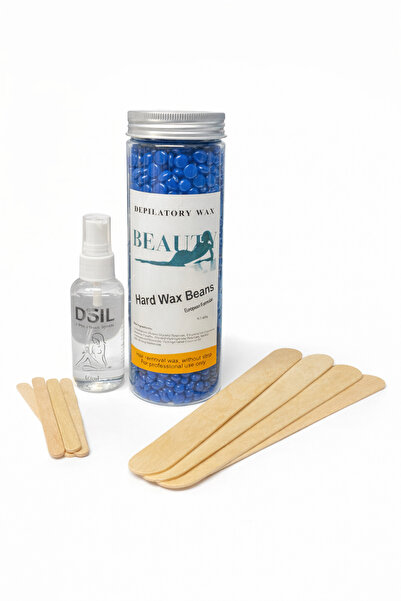 Beauty Set Epilare Ceară Granule Blue Hard Wax – Ceară Albastră + Spray Cu Ul...