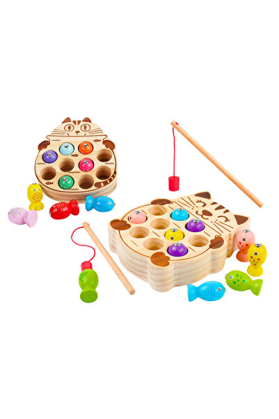 Three top online Wooden Arcade Game Catching Fish 2 Rods
