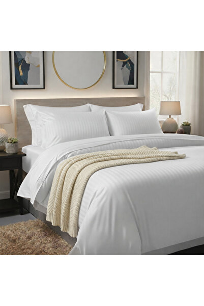 Alisy Home Alisy Elastic Sheet 100% Cotton Double Duvet Cover Set