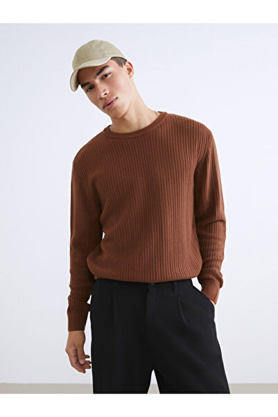 LC Waikiki Rmz Gi̇yi̇m Farkiyla Zero Roba Collar Men's Knitwear Sweater