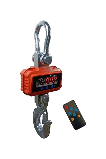 Dikomsan Ocs-Mn 1 Ton x 200 gr Vinç Baskülü Metal LCD Ekran ile Hassas Ölçüm
