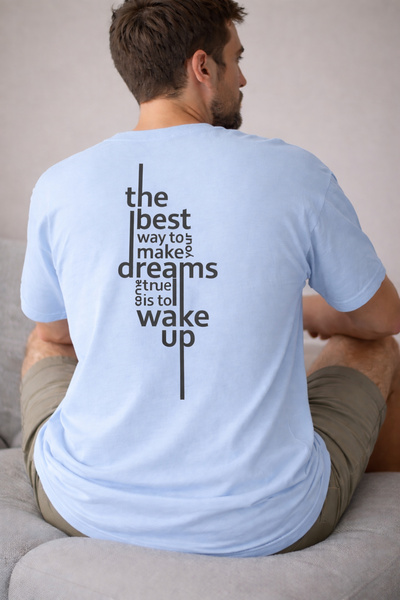 ArtYus The Best Way to Make Your Dreams Come True Design Printed Cotton Relax...