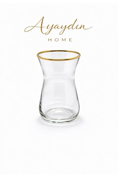 Paşabahçe İrem Tek Yaldızlı Çay Bardağı 6’lı Set - Ayaydın Home