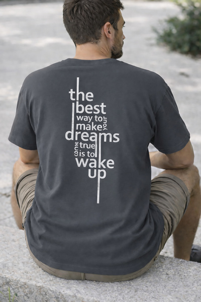 ArtYus The Best Way to Make Your Dreams Come True Design Printed Cotton Relax...