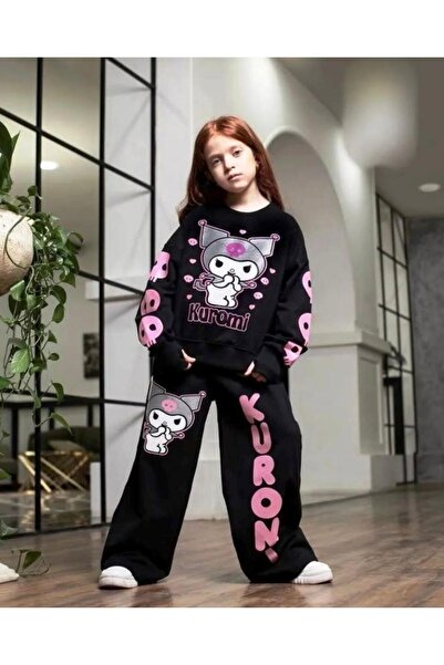 Linikids Kız Çocuk Siyah -Mor Kuromi Tül Elbise