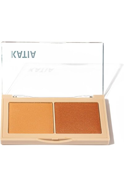 KATIA باليت أحمر الخدود الثنائي البرونزي من كاتيا، اللون رقم 1