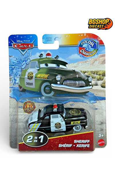 HOT WHEELS Disney Pixar Cars - Color Changers - Race And Rescue - Sheriff (Is...