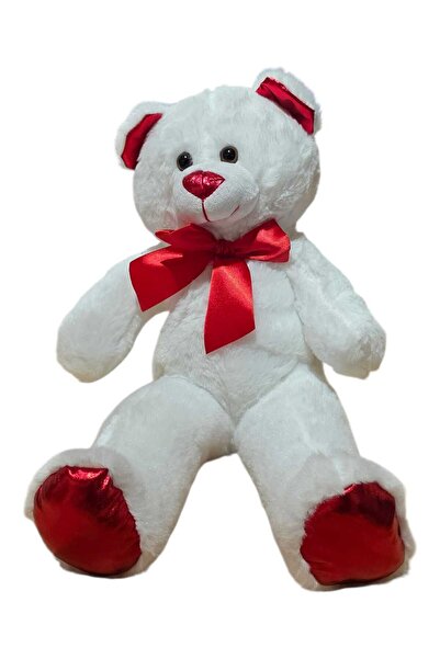 ciciki hediyelik Plush Bear with Shiny Fabric Bow 50 cm