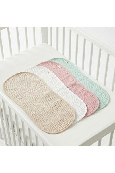 Boho Piccolo 100% Cotton 4 Layer 4 Pieces Muslin Fabric Shoulder Cover Gauze ...