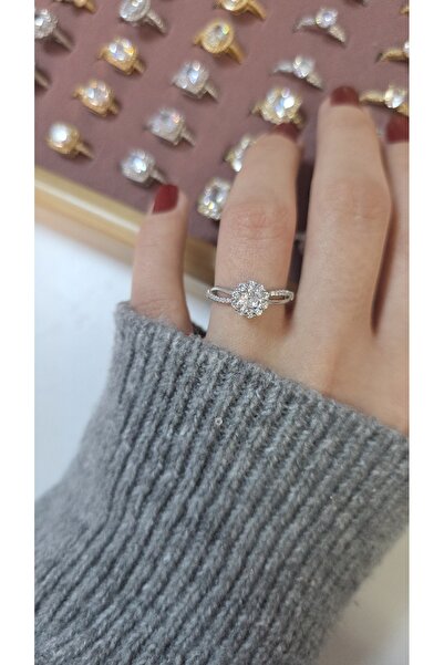 ARTEMİSİA خاتم نسائي بتصميم فاخر ومضيء بلونين قابل للتعديل بدون رقم