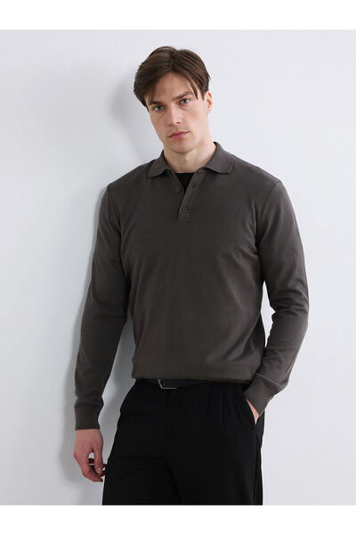 LC Waikiki Peak New Season Polo Neck Men's Knitwear Sweater