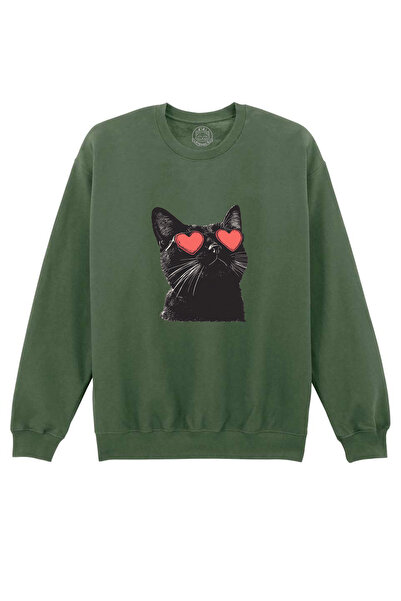 Cu Pisici Printed Blouse-Meow Amore, Unisex, Valentine's Day