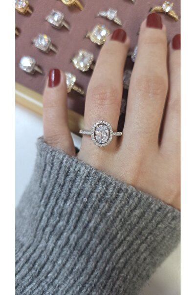 ARTEMİSİA Premium Design Sparkling Women's Double Color Ring Adjustable Witho...