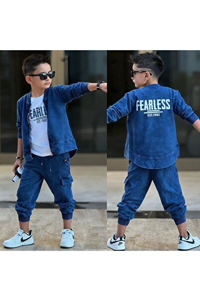 Bisahane Set 3 piese lavabil Fearless pentru băieți