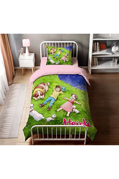 hediyechy Gift Duvet Cover Heidi Themed 3D Printed Single Size Duvet Cover Set