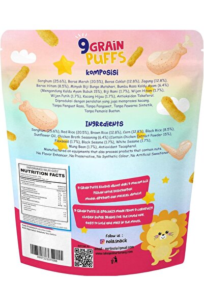 NOLA 9 Grain Healthy Puffs Chicken Broth 25g