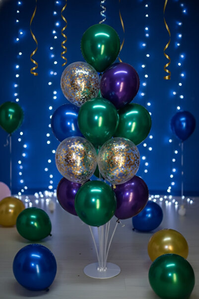 NEWPARİ 13'lü Balon Standı 100 cm - Büyük Boy Balon Süsleme Standı