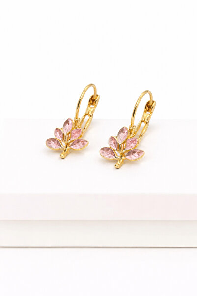 MakeWell High-Quality Brass Dangle Earrings with Olive Branch Figure – Stylis...