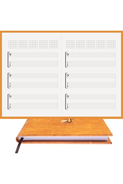 BİDEFTER Guitar Notepad – Fa and Tab Key, Tuned - 100% Handmade, 2026 Collect...