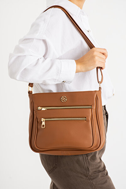 Sanmorris 1399 Women's Adjustable 4-Compartment Crossbody Shoulder Bag