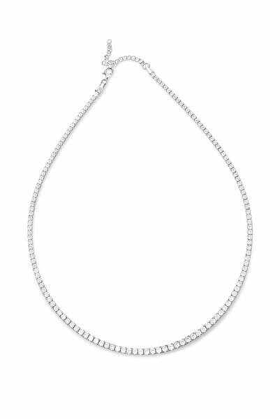 FELICELY Rhodium-plated 925 Silver Necklace Chiara