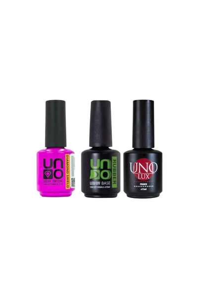 Genel Markalar Uno Lux Primer Bond 15Ml Asitsiz Primer+ Uno Dıamond Shıeld Co...