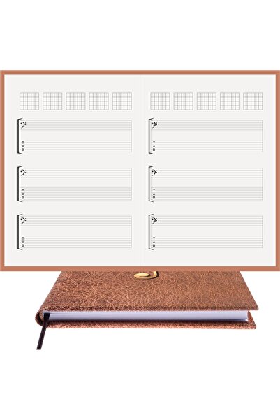 BİDEFTER Guitar Notepad – Fa and Tab Key, Tuned - 100% Handmade, 2026 Collect...