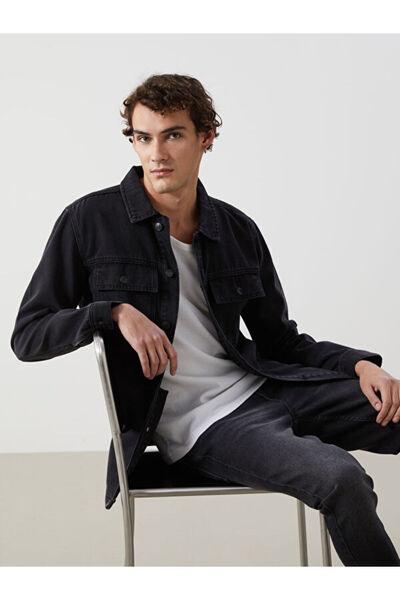 LC Waikiki Jachetă de blugi pentru bărbați, model standard, Sparkling Choices...