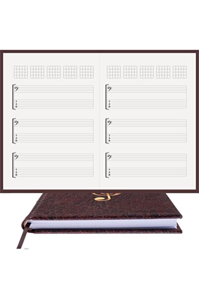 BİDEFTER Guitar Notepad – Fa and Tab Key, Tuned - 100% Handmade, 2026 Collect...
