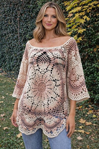 Alize Ebruli Örgü Bluz