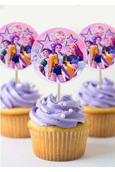 E-Quality Doğumgünü Pasta Süsü K-Pop Muffin